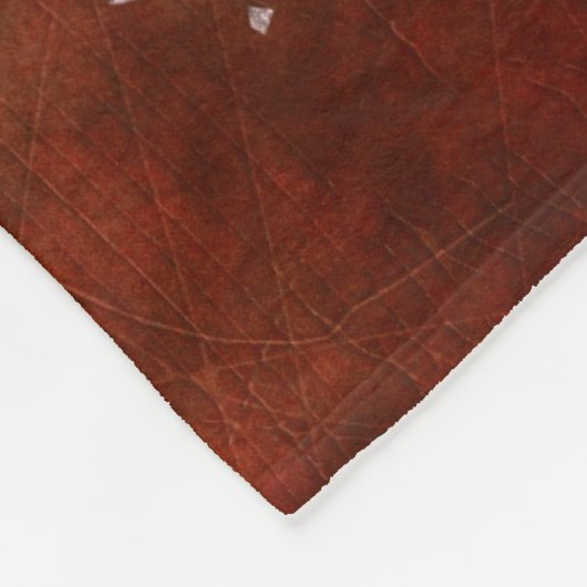 Blauw regenbooglandschap fleece deken (Hoek)