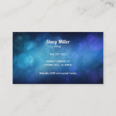  blauw reinigende Visitekaartjes (Achterkant)