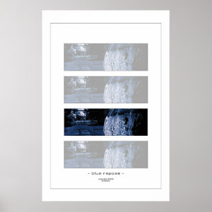 blauw repose poster