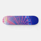 Blauw reuzenrad skateboard (Horizontaal)