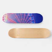 Blauw reuzenrad skateboard (Horizontaal)