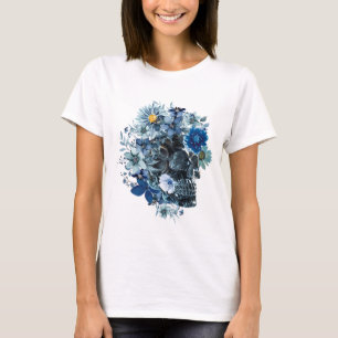 Blauw Reverie Schedel DAMES T-SHIRT