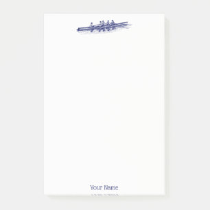 Blauw Roeien Roeiers Bemanning Team Watersport Post-it® Notes