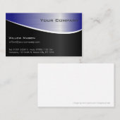 Blauw roestvrij staaleffect, Visitekaartje (Voorkant / Achterkant)