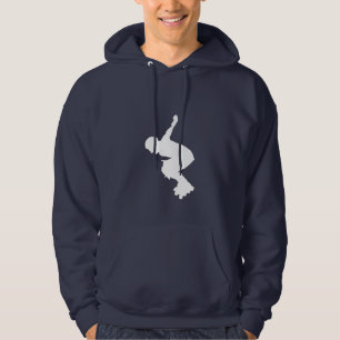 Blauw rolletje hoodie