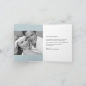 Blauw Romantisch Manuscript 3 van de Band van de Bedankkaart (Binnen)