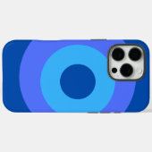 Blauw Ronde Apple iPhone 16 Pro Max Hoesje (Achterkant (horizontaal))