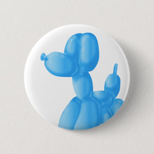 Blauw Ronde Button 5,7 Cm
