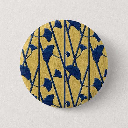 blauw ronde button 5,7 cm (Voorkant)