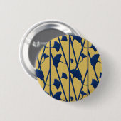 blauw ronde button 5,7 cm (Voorkant /achterkant)