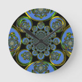  blauw ronde klok (Voorkant)