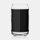 Blauw Rood Bloemen Zwarte Draak Blikvorm Glas (Links)