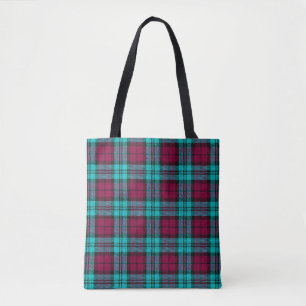 Blauw Rood Campbell Tartan Blackwatch Plaid Draagtas