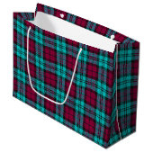 Blauw Rood Campbell Tartan Blackwatch Plaid Groot Cadeauzakje (Voorkant Gekanteld)