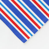 Blauw, rood en wit gestreepte deken (Hoek)