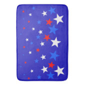 Blauw, rood en wit Star-patroon Badmat (Voorkant Verticaal)