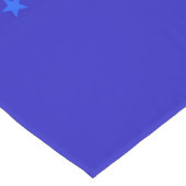 Blauw, rood en wit Star-patroon Korte Tafelloper (Hoek)