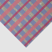 Blauw Rood Roze Goud Geplay Kerstmis Tissuepapier (Detail)