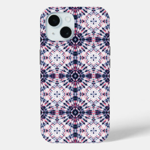 Blauw & Rood Tie Kleurstofpatroon