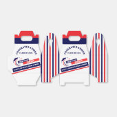 Blauw Rood Wit Afstuderen 2025 Custom Party Bedankdoosjes (Uitgevouwen)