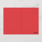 Blauw Rood Wit waterverf voor 4 juli Briefkaart (Achterkant)