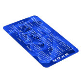 Blauw Roos bloemblaadjes 2018 Kalender Magneet (Rechterzijde)