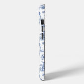 blauw Roos bloemmotief Case-Mate iPhone Case (Achterkant / Links)