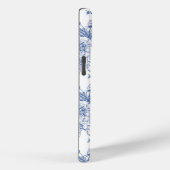 blauw Roos bloemmotief Case-Mate iPhone Case (Achterkant / Rechts)