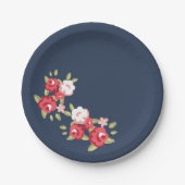 Blauw  Roos Bord (Voorkant)