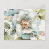 Blauw Roos Briefkaart (Voorkant)