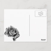 Blauw Roos Briefkaart (Achterkant)