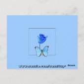 BLAUW ROOS! Briefkaart (Achterkant)