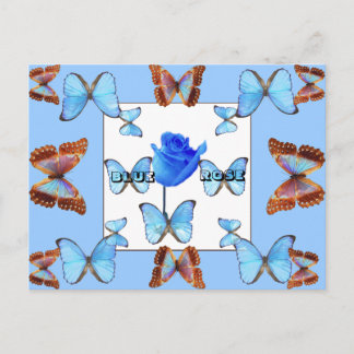 BLAUW ROOS! Briefkaart
