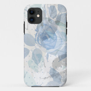 Blauw Roos iPhone 11 Hoesje