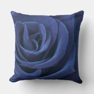 Blauw Roos Decoratief Pillow Kussen
