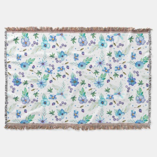 Blauw roos deken (Voorkant)