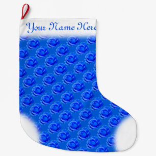 Blauw Roos die Roos met kerstcadeaus ophoudt Grote Kerstsok