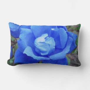 Blauw Roos Digitale Manipulatie Lumbale Kussens