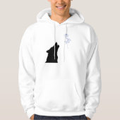 Blauw Roos en wolf (Loyalty) Hoodie (Voorkant)