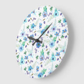 Blauw roos grote klok (Hoek)