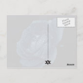 Blauw Roos Hartelijk dank Briefkaart (Achterkant)