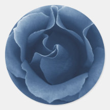 BLAUW Roos - Huwelijksenvelopzegel