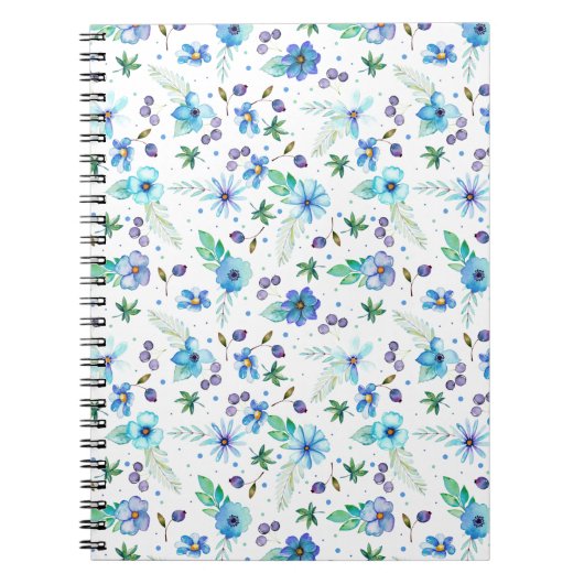 Blauw roos notitieboek (Voorkant)