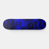 Blauw roos skateboard (Horizontaal)