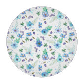 Blauw roos snijplank (Voorkant)