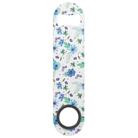 Blauw roos speed flessenopener (Voorkant)