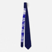 Blauw roos stropdas (Achterkant)