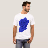 Blauw Roos T-shirt (Voorkant volledig)