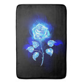 Blauw Roos verbranden Badmat (Voorkant Verticaal)