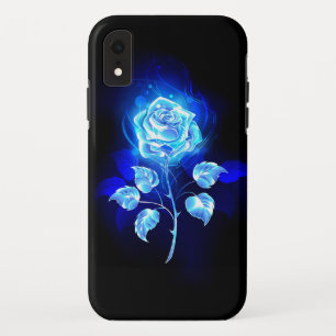 Blauw Roos verbranden iPhone XR Hoesje